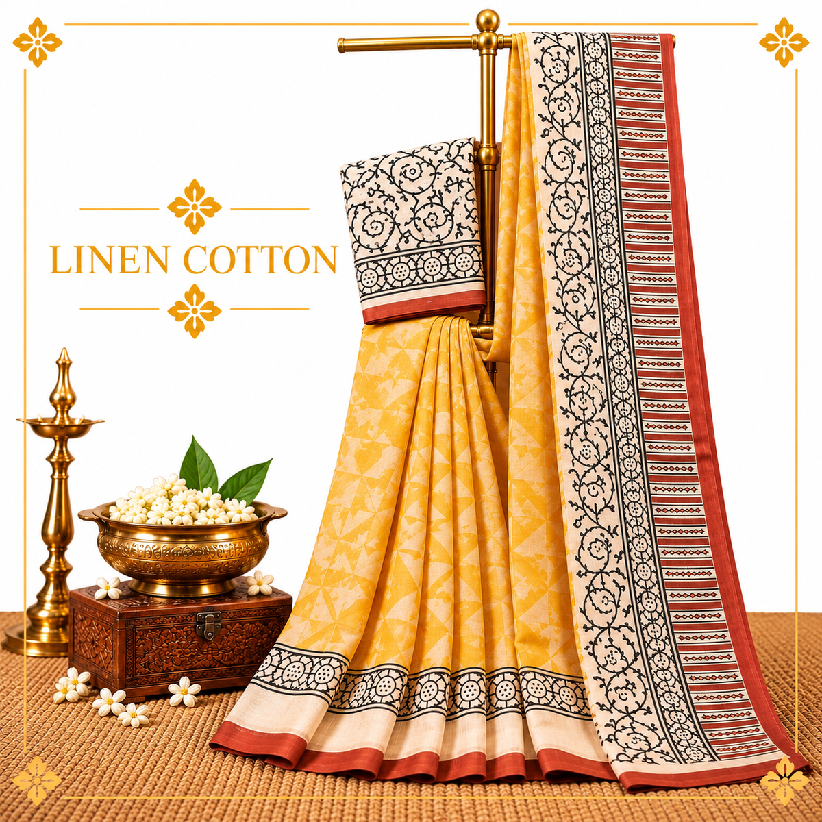 LINEN COTTON SAREES