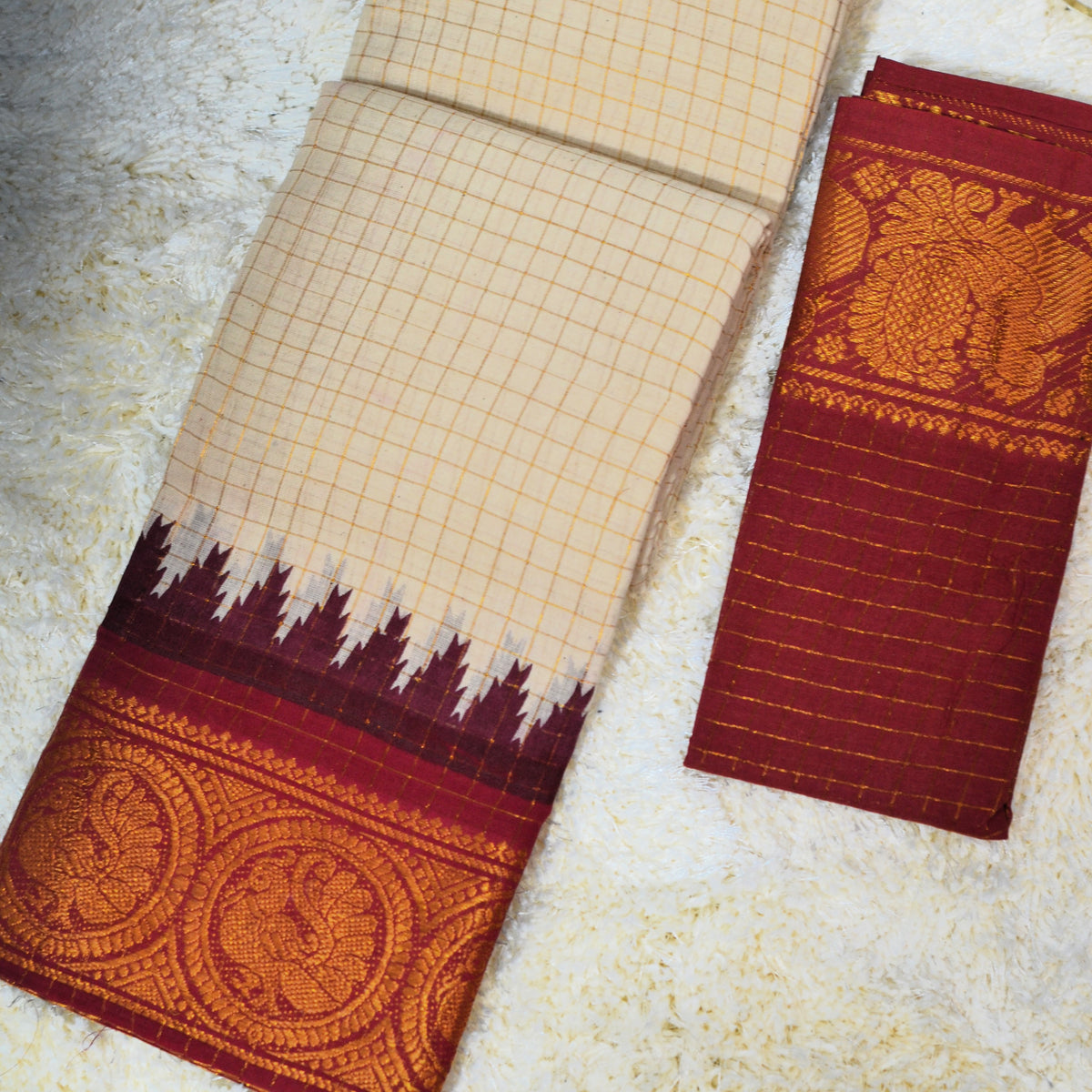MADURAI SUNGUDI GANGA JAMUNA BORDER SAREE