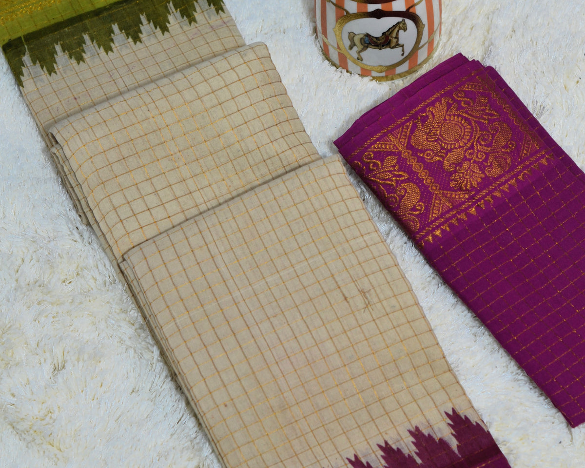 MADURAI SUNGUDI GANGA JAMUNA BORDER SAREE