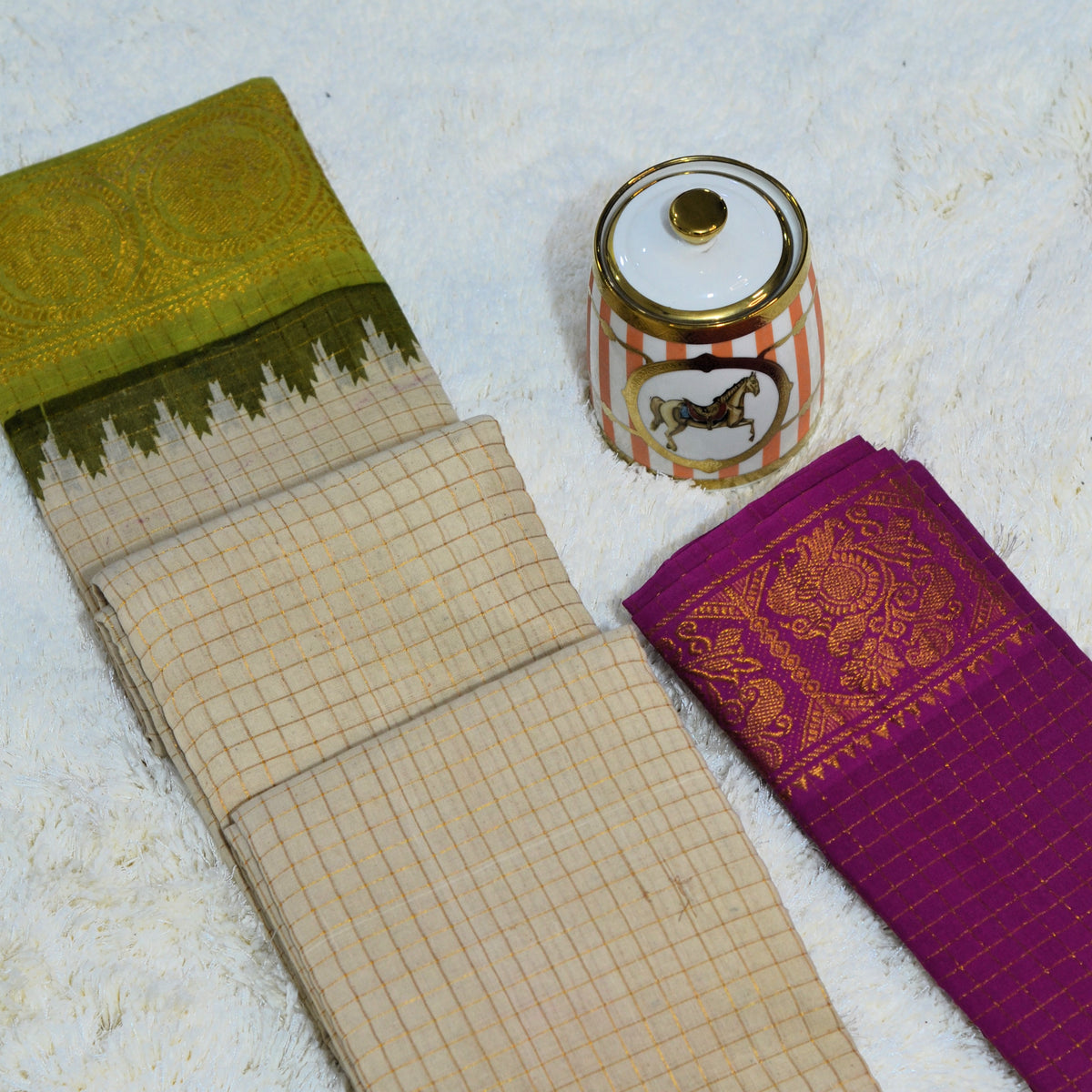 MADURAI SUNGUDI GANGA JAMUNA BORDER SAREE