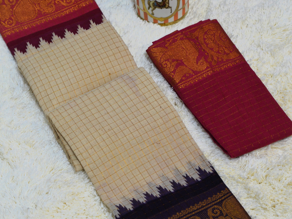 MADURAI SUNGUDI GANGA JAMUNA BORDER SAREE