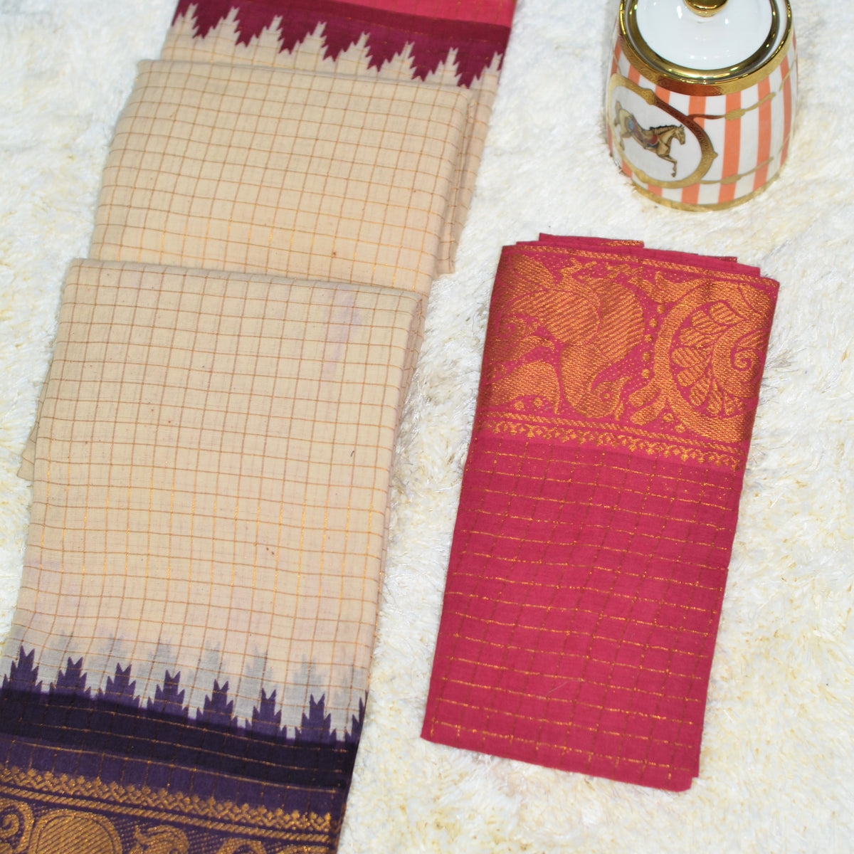 MADURAI SUNGUDI GANGA JAMUNA BORDER SAREE