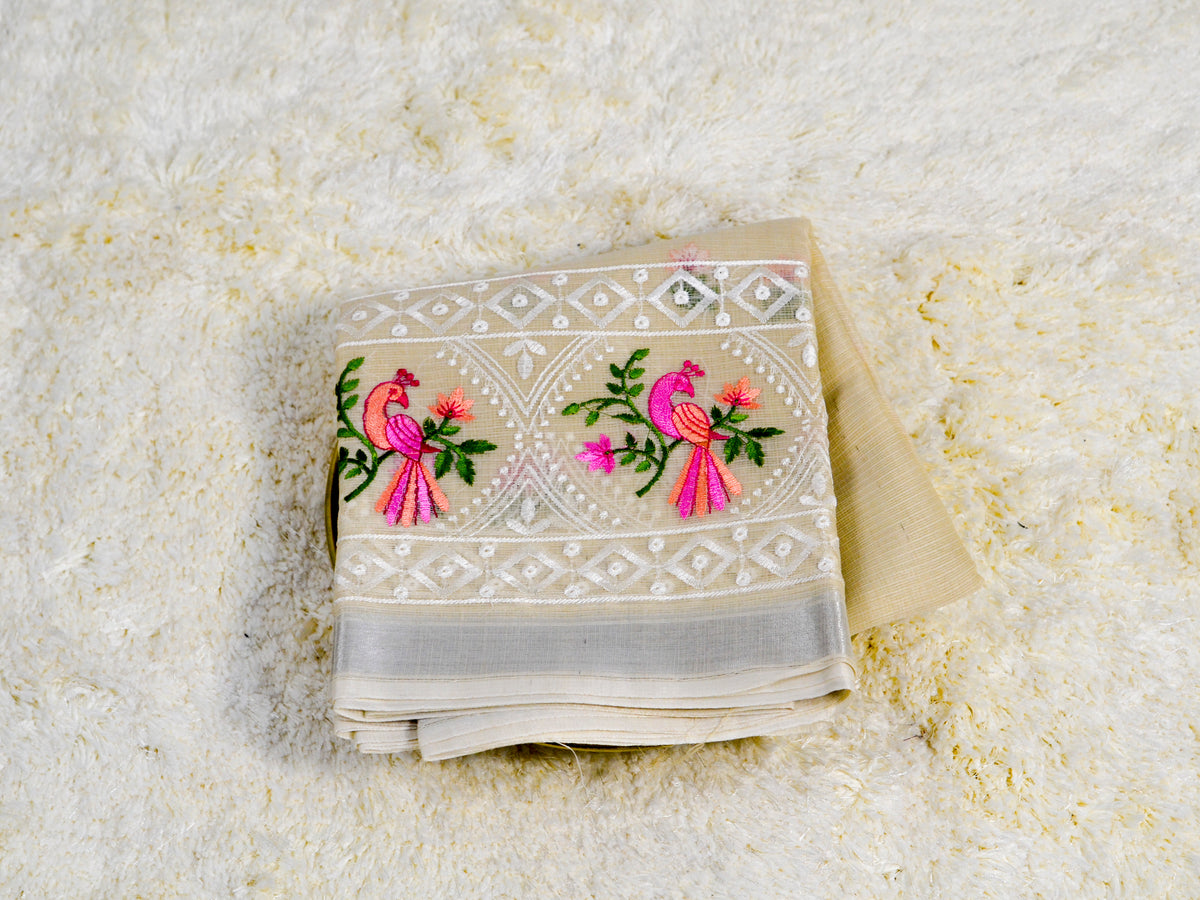 KOTA WITH EMBROIDERY SAREE