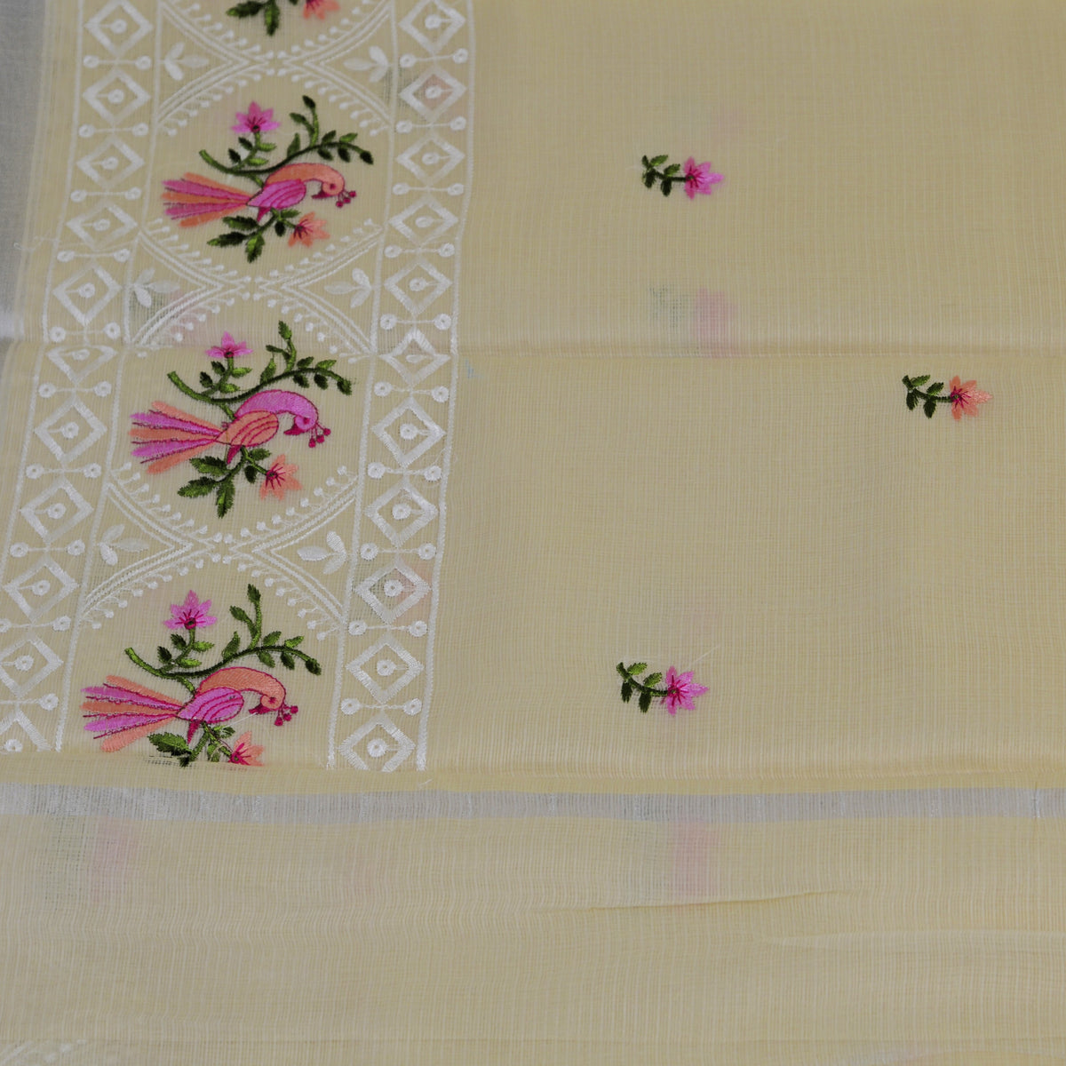 KOTA WITH EMBROIDERY SAREE