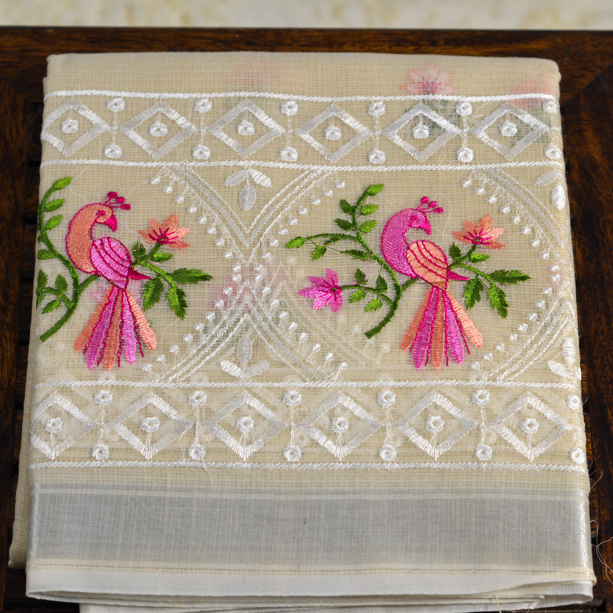 KOTA WITH EMBROIDERY SAREE