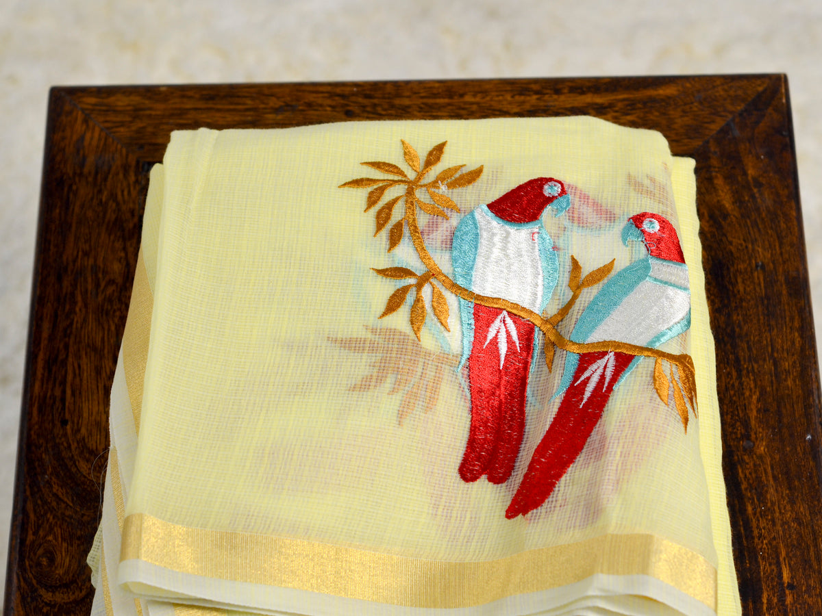 KOTA WITH EMBROIDERY SAREE