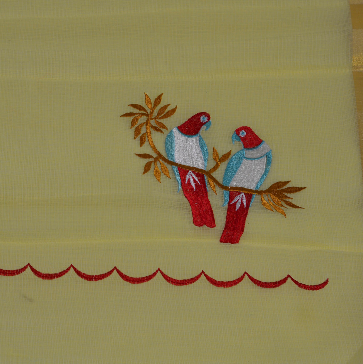 KOTA WITH EMBROIDERY SAREE