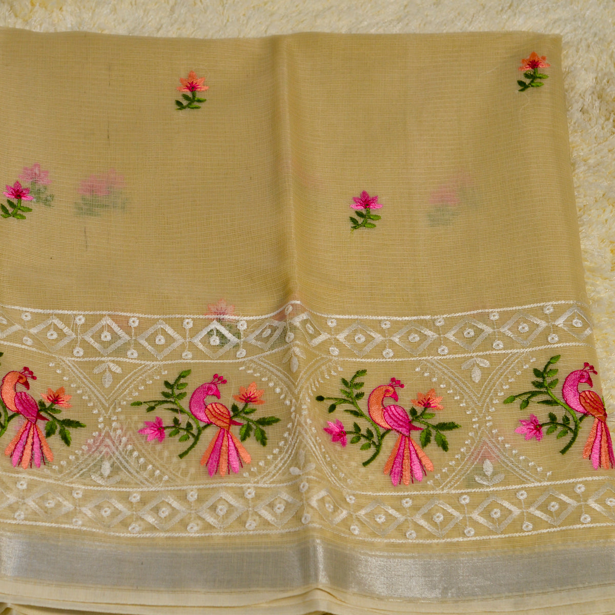 KOTA WITH EMBROIDERY SAREE