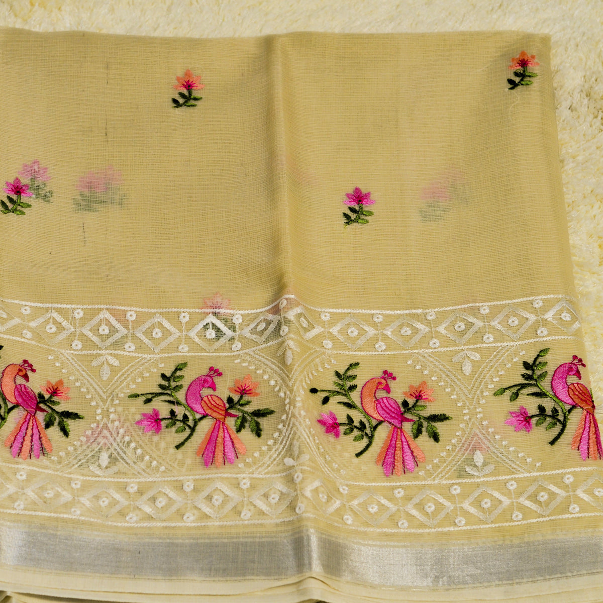 KOTA WITH EMBROIDERY SAREE