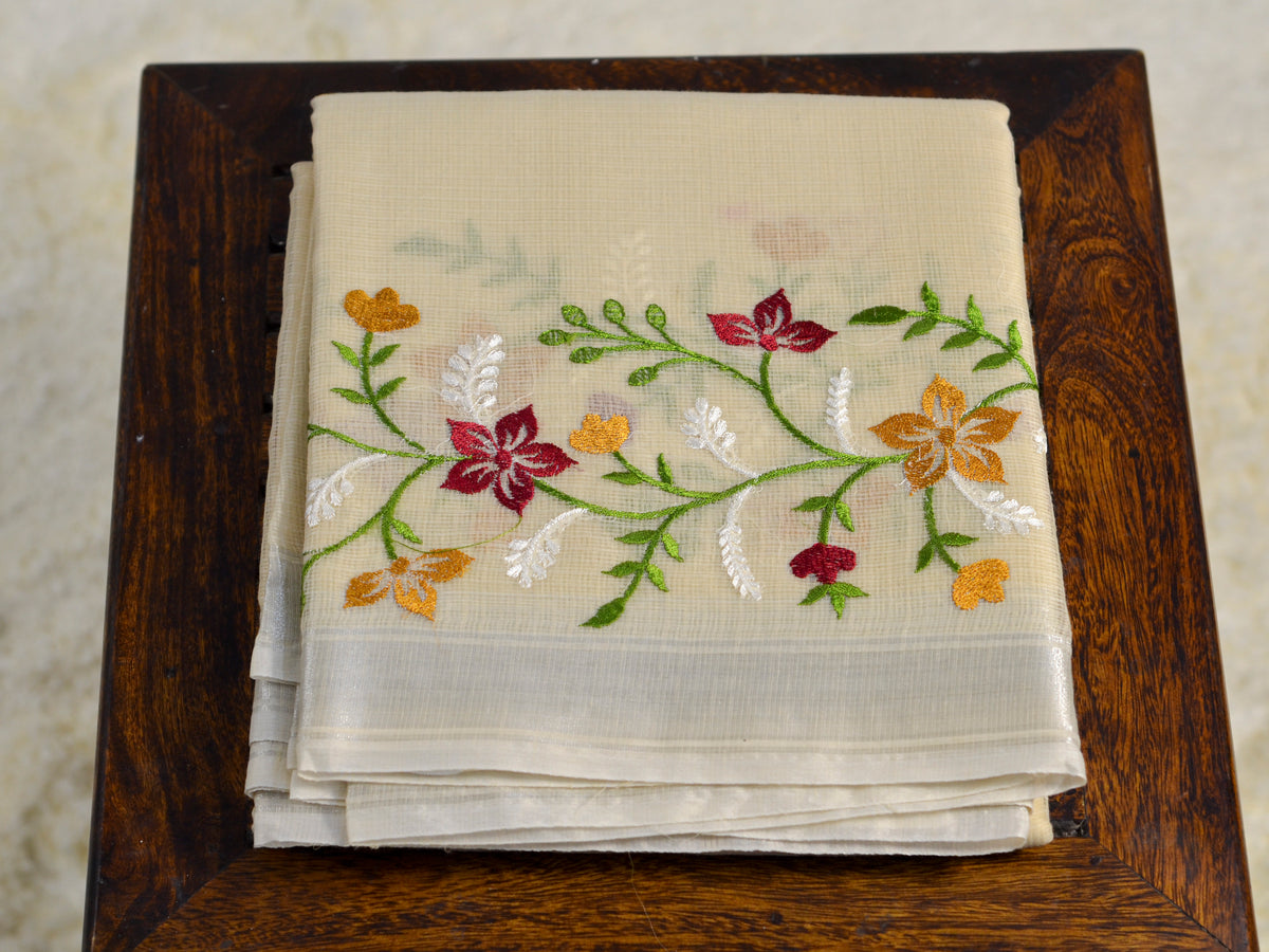 KOTA WITH EMBROIDERY SAREE