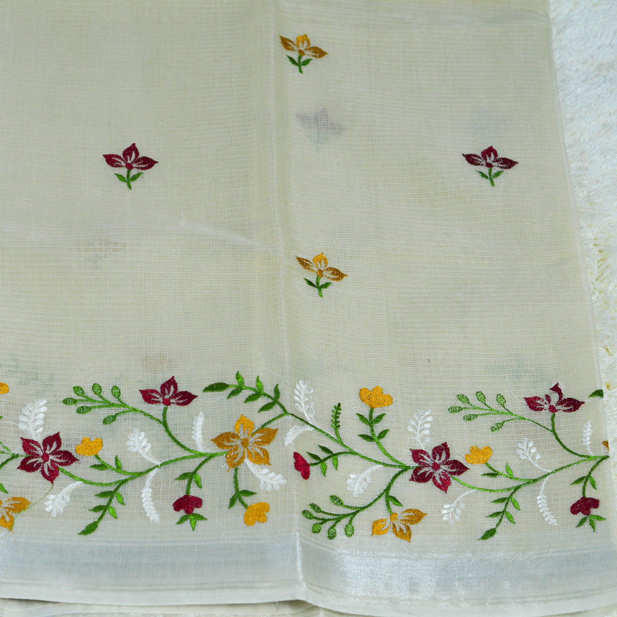 KOTA WITH EMBROIDERY SAREE