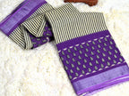 BAGRU BLOCK PRINT LINEN COTTON SAREE