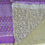 BAGRU BLOCK PRINT LINEN COTTON SAREE