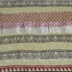 BAGRU BLOCK PRINT LINEN COTTON SAREE