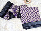 BAGRU BLOCK PRINT LINEN COTTON SAREE