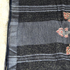 BAGRU BLOCK PRINT LINEN COTTON SAREE
