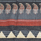 BAGRU BLOCK PRINT LINEN COTTON SAREE