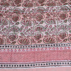 BAGRU BLOCK PRINT LINEN COTTON SAREE