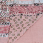 BAGRU BLOCK PRINT LINEN COTTON SAREE