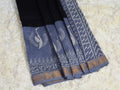 BAGRU HAND BLOCK MAHESHWARI SILK SAREE