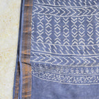BAGRU HAND BLOCK MAHESHWARI SILK SAREE