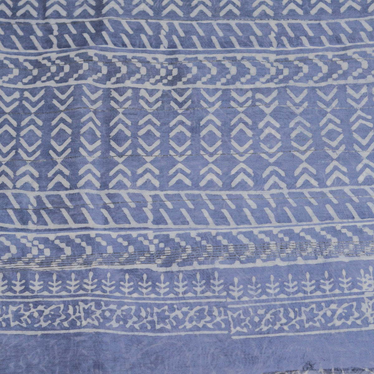 BAGRU HAND BLOCK MAHESHWARI SILK SAREE