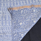 BAGRU HAND BLOCK MAHESHWARI SILK SAREE
