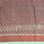 BAGRU HAND BLOCK MAHESHWARI SILK SAREE