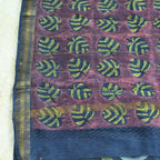 BAGRU HAND BLOCK MAHESHWARI SILK SAREE