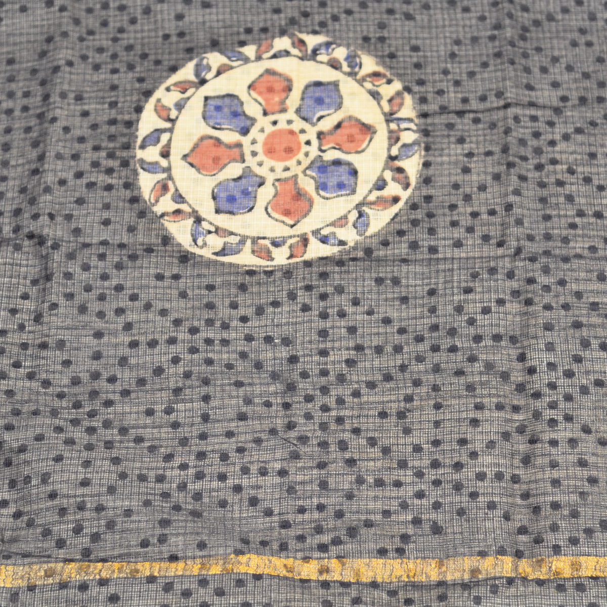 BAGRU HAND BLOCK PRINT KOTA DORIA SAREE