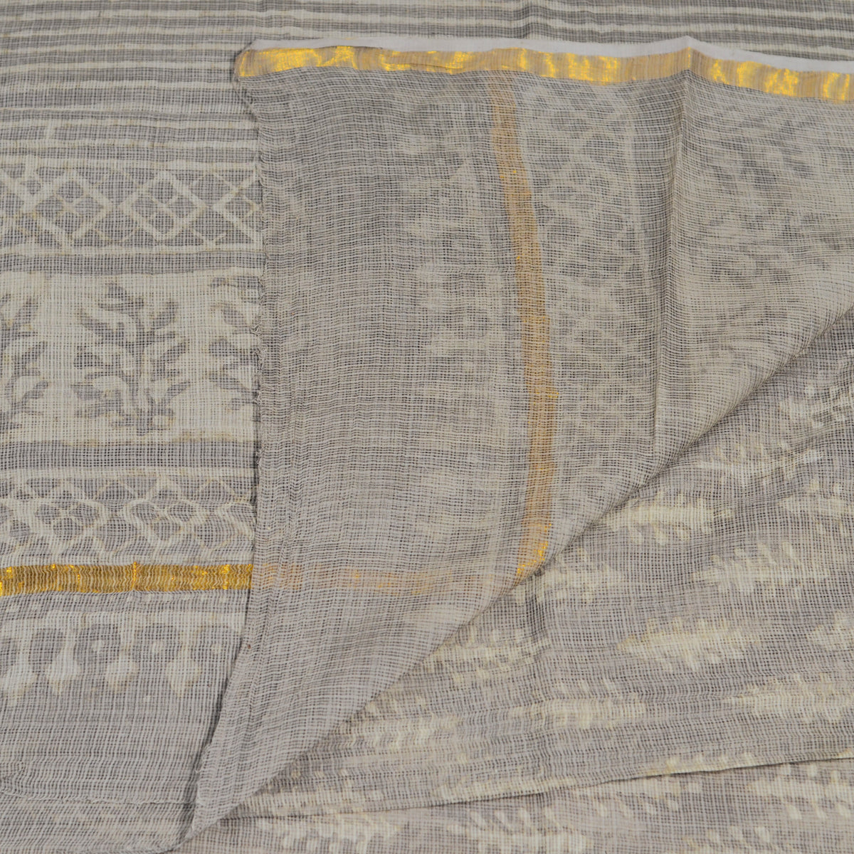 BAGRU HAND BLOCK PRINT KOTA DORIA SAREE