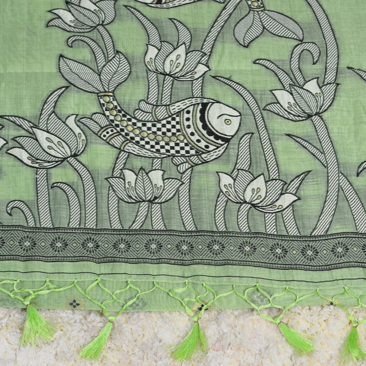 CHANDERI PURE COTTON SAREE