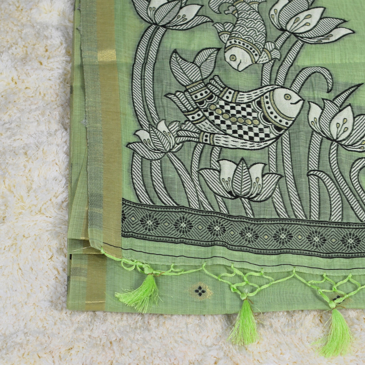CHANDERI PURE COTTON SAREE