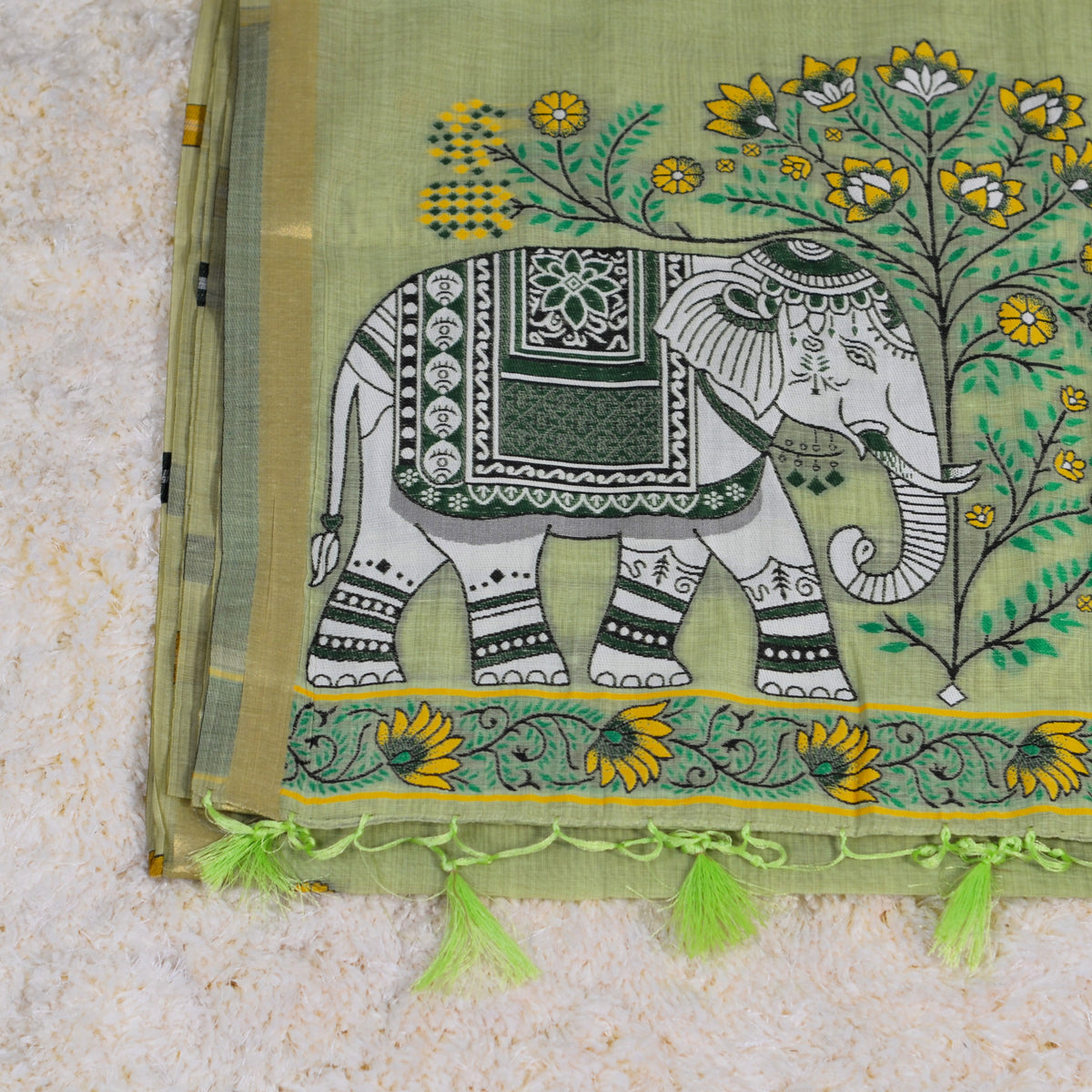 CHANDERI PURE COTTON SAREE