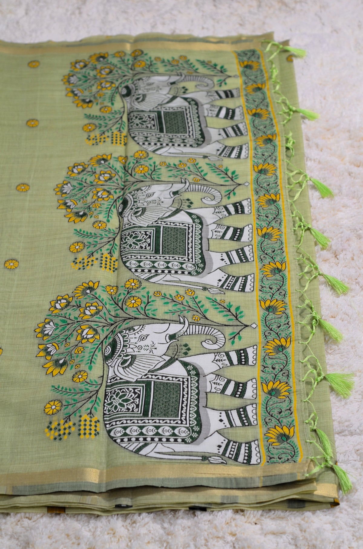 CHANDERI PURE COTTON SAREE