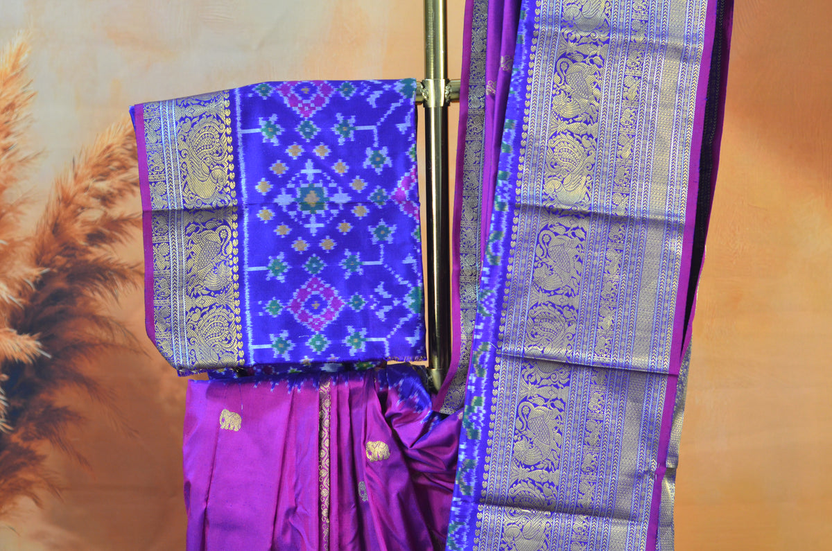POCHAMPALLY KANCHI FUSION HANDLOOM SAREE