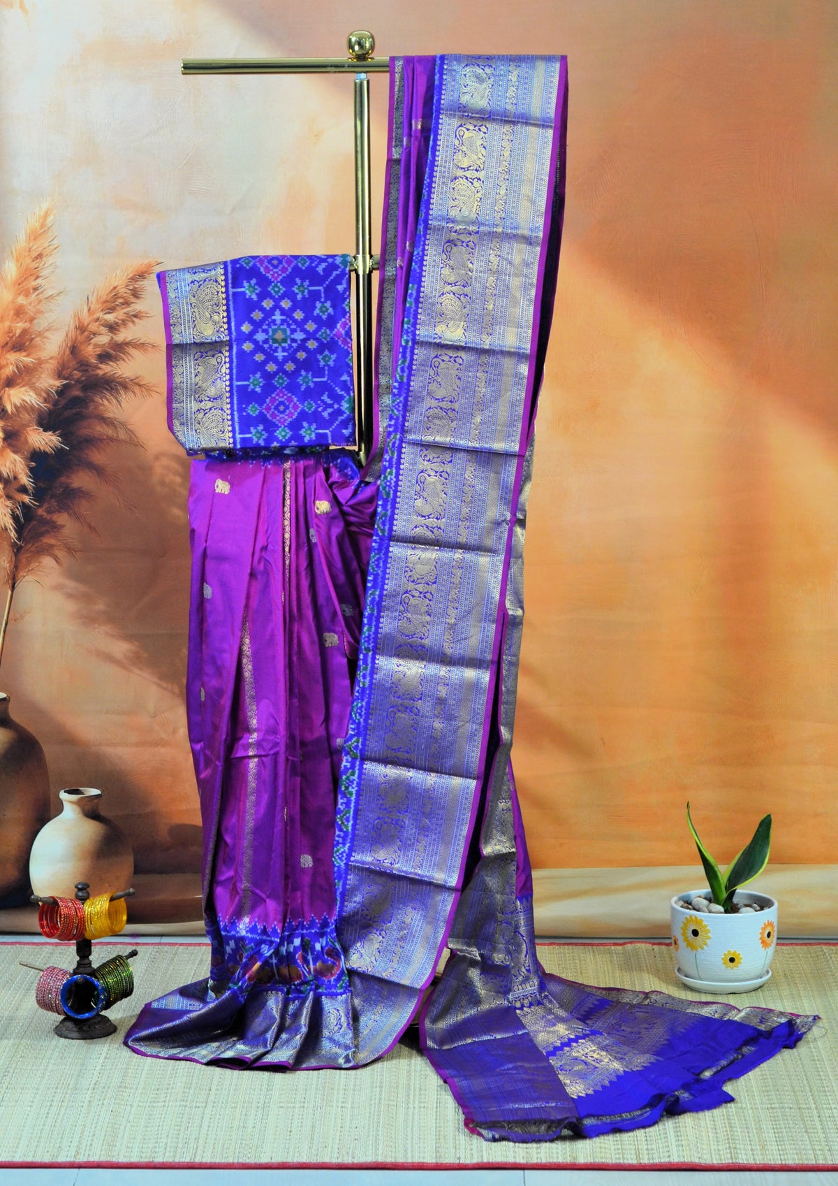 POCHAMPALLY KANCHI FUSION HANDLOOM SAREE