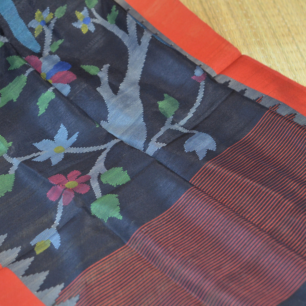 SILK BLEND TUSSAR JAMDANI SAREE