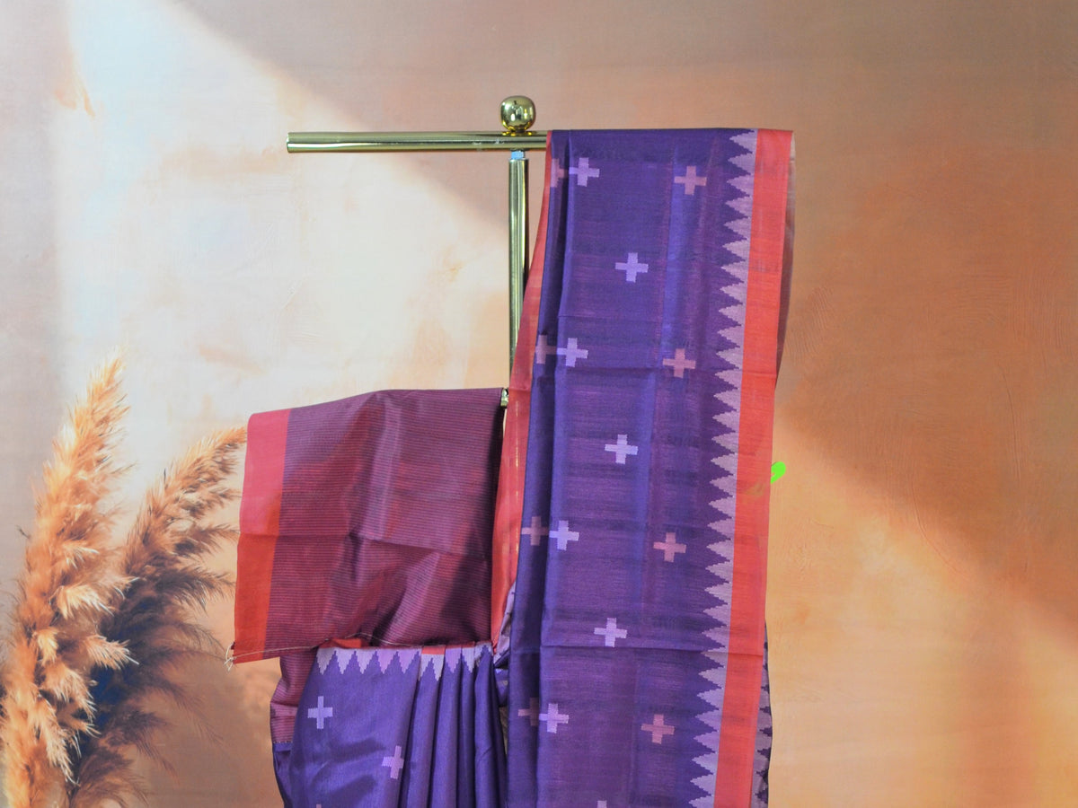 SILK BLEND TUSSAR JAMDANI SAREE