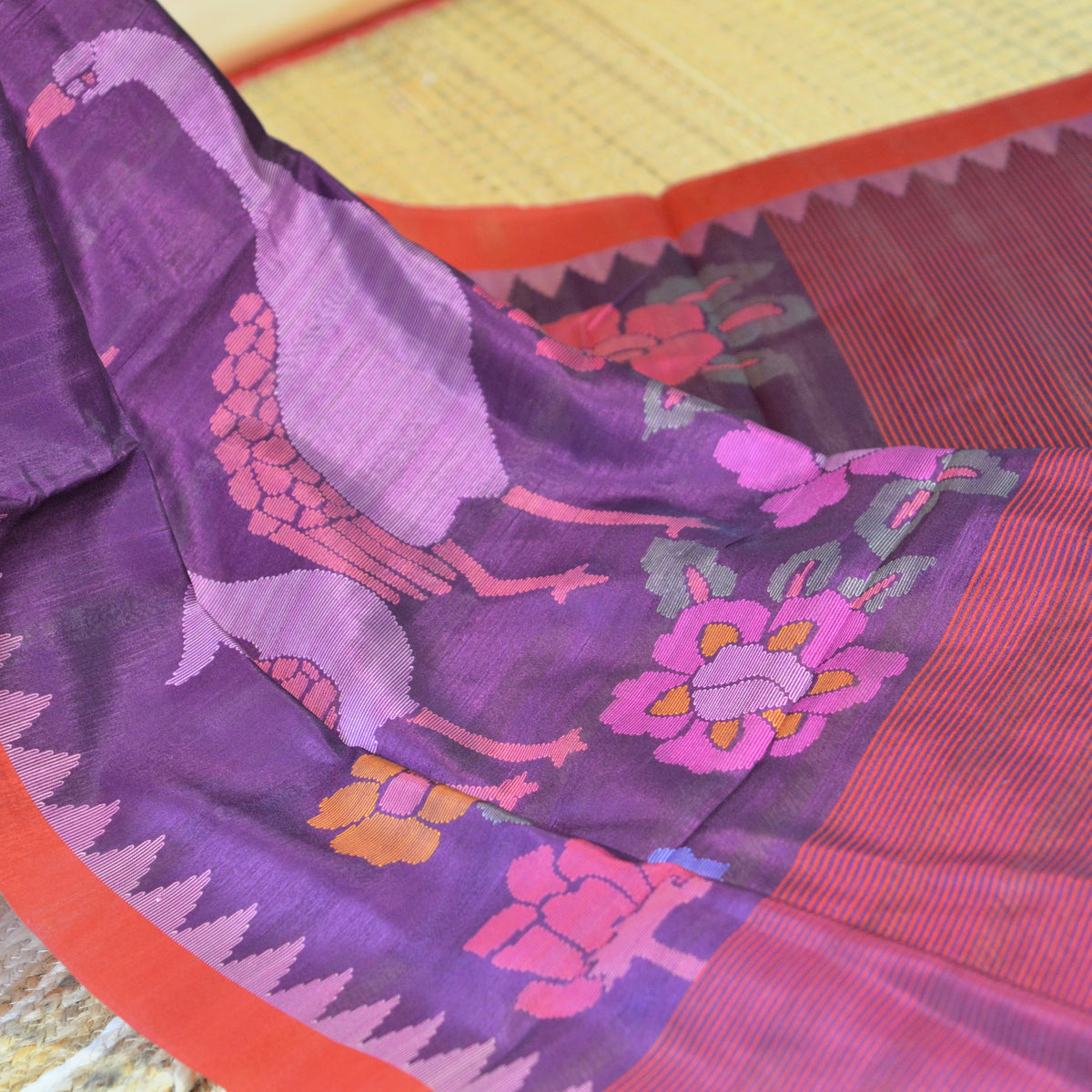 SILK BLEND TUSSAR JAMDANI SAREE