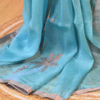 TISSUE SILK LINEN JAMDANI SAREE