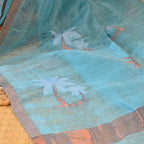 TISSUE SILK LINEN JAMDANI SAREE