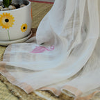 TISSUE SILK LINEN JAMDANI SAREE