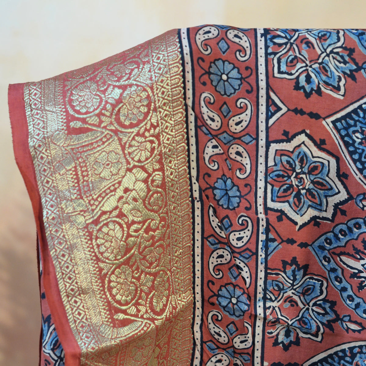 AJRAKH DOLA SILK SAREE