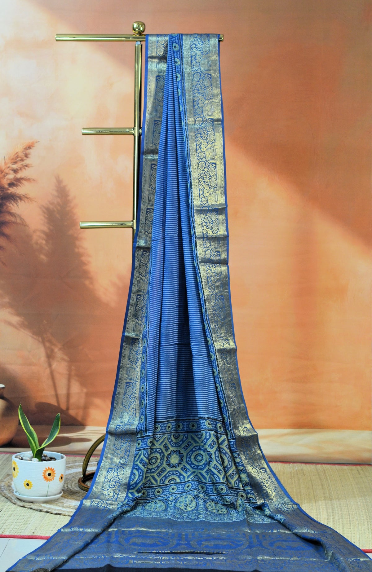 AJRAKH DOLA SILK SAREE