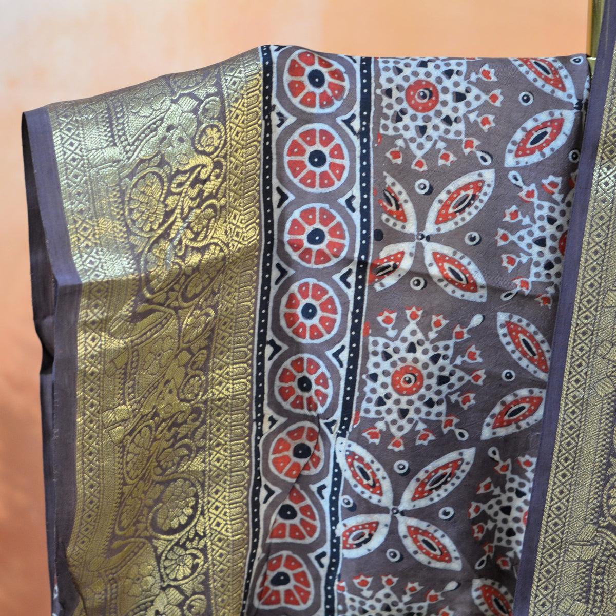 AJRAKH DOLA SILK SAREE