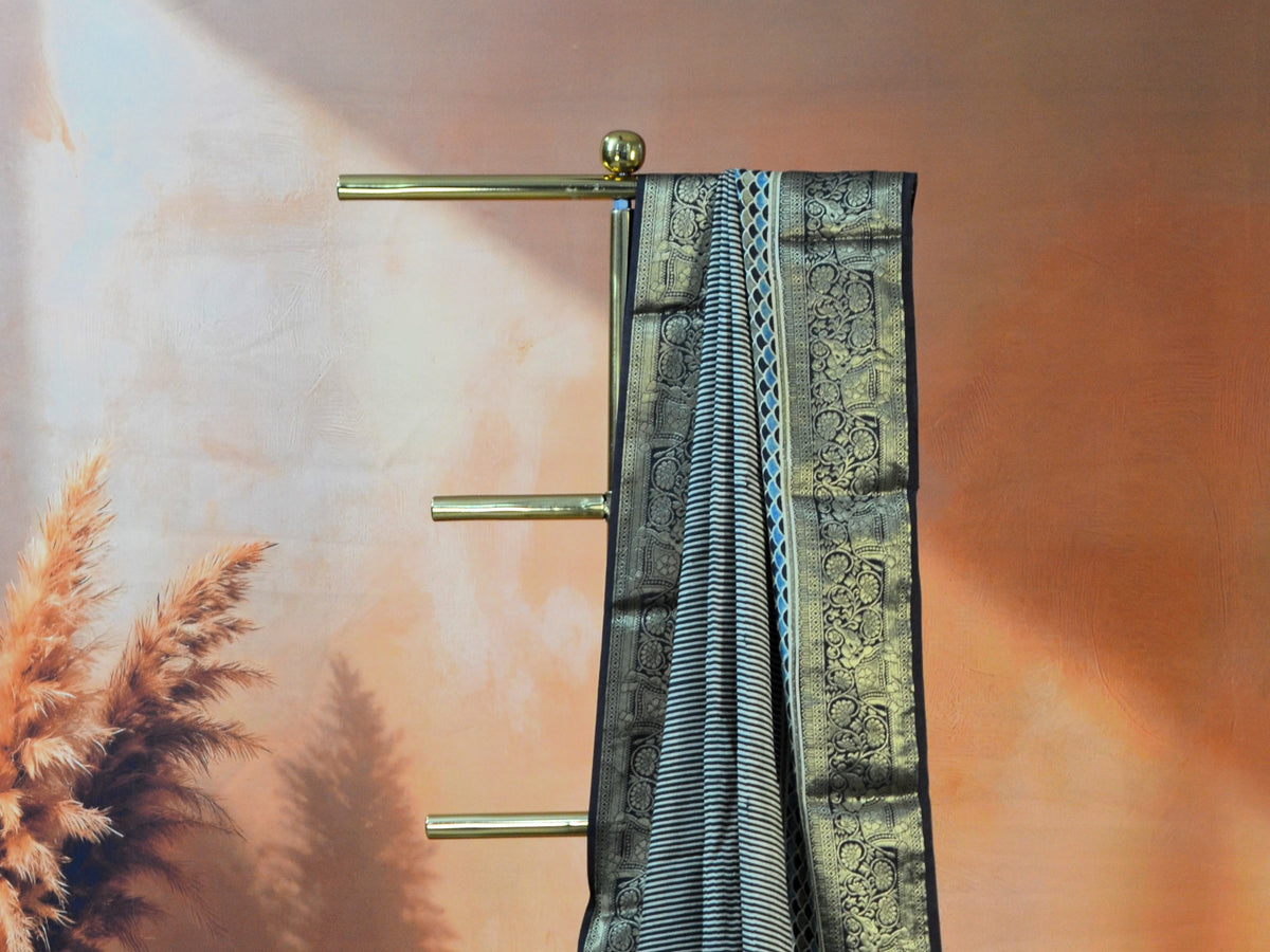 AJRAKH DOLA SILK SAREE