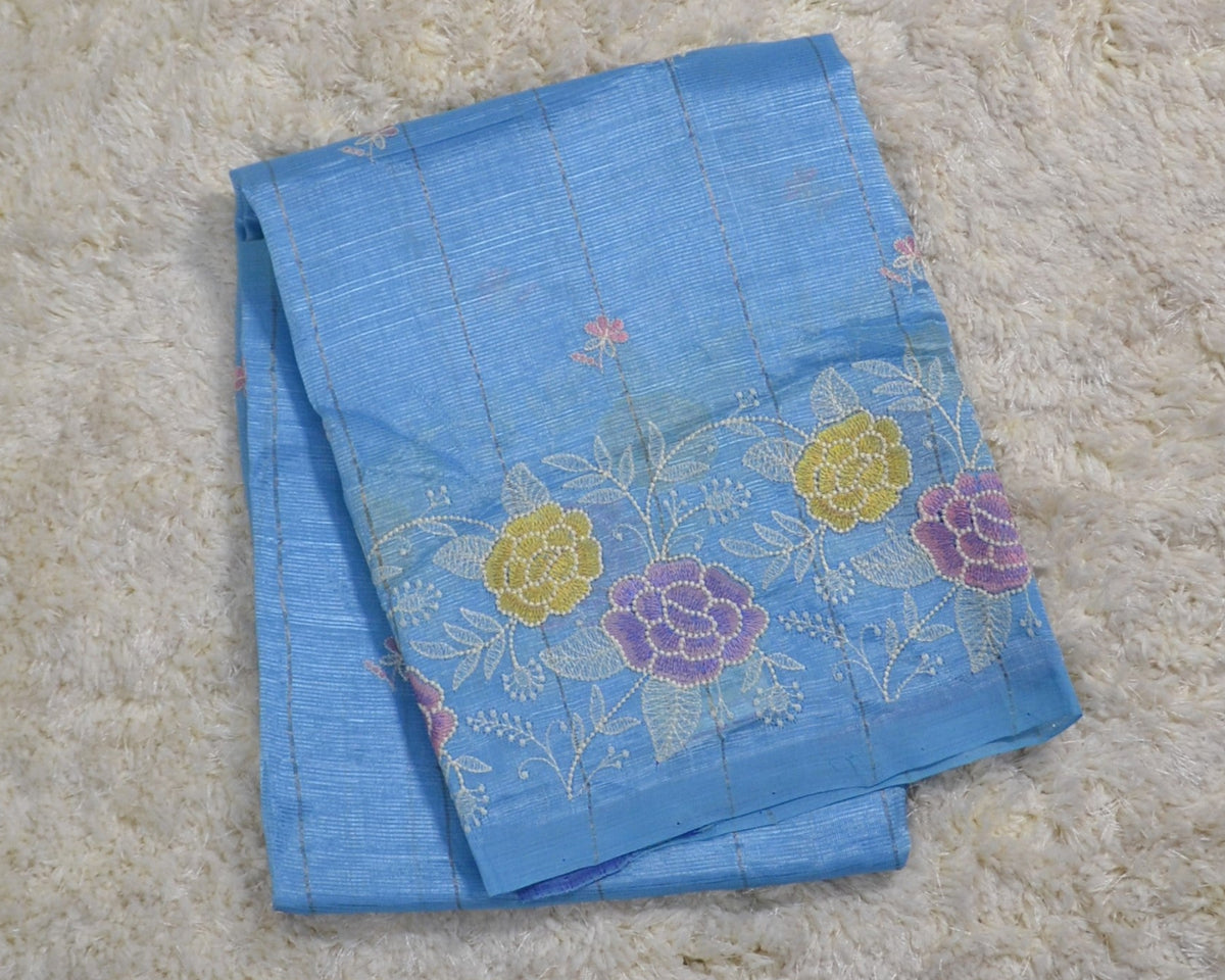 MANGALAGIRI EMBROIDERY SAREE