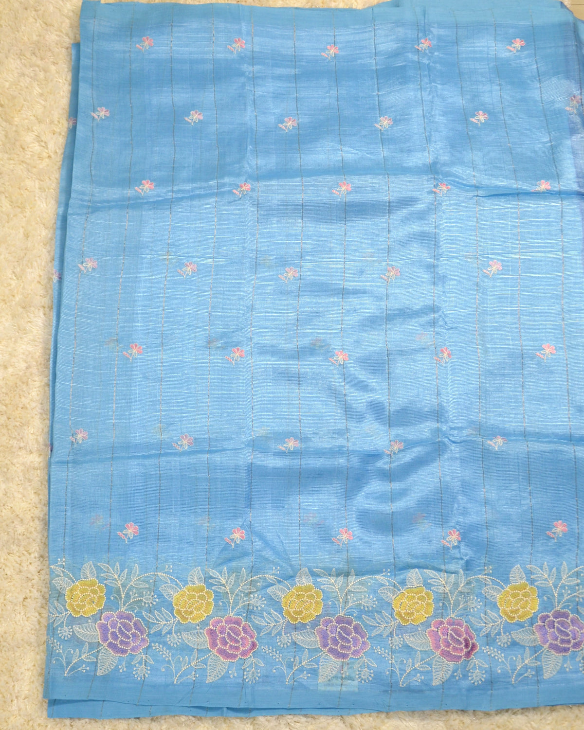 MANGALAGIRI EMBROIDERY SAREE