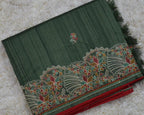 TUSSAR SAREE WITH THREAD EMBROIDERY SAREE